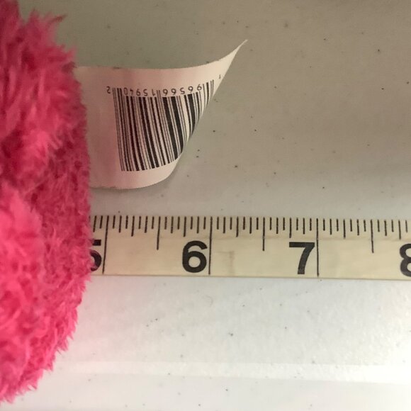 Zack Gumball Machine Bum Bumz Plush Russ 5” Pink & White Fuzzy Stuffed Toy - Picture 6 of 6